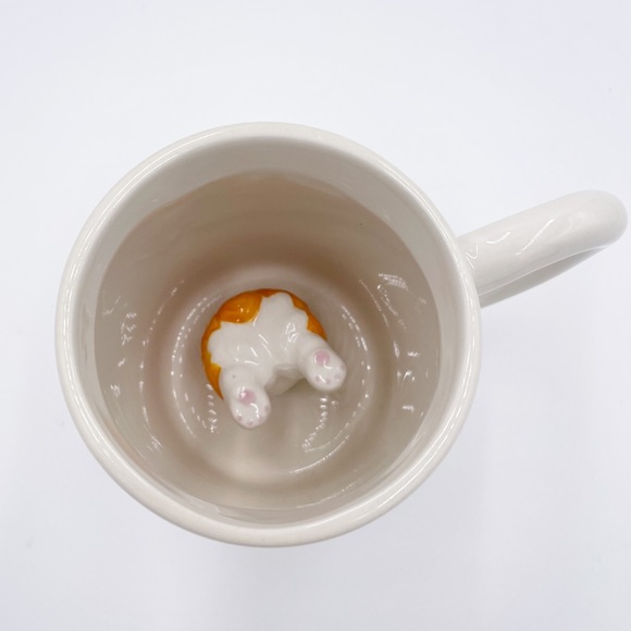 NEW Corgi Palace Corgi Bottoms Up Surprise Mug White 13 oz Coffee Tea Gifting - Picture 7 of 11